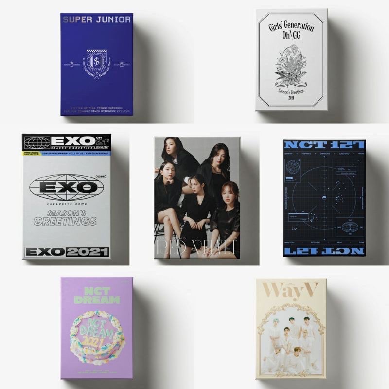 READY STOCK SEASON GREETING SG SM 2021 TVXQ SUJU SNSD EXO RV RED VELVET NCT WAYV