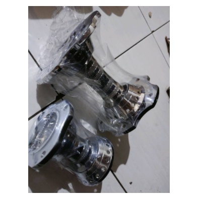 TROMOL MODEL BECAK BESI CHROME PNP VIXION NEW