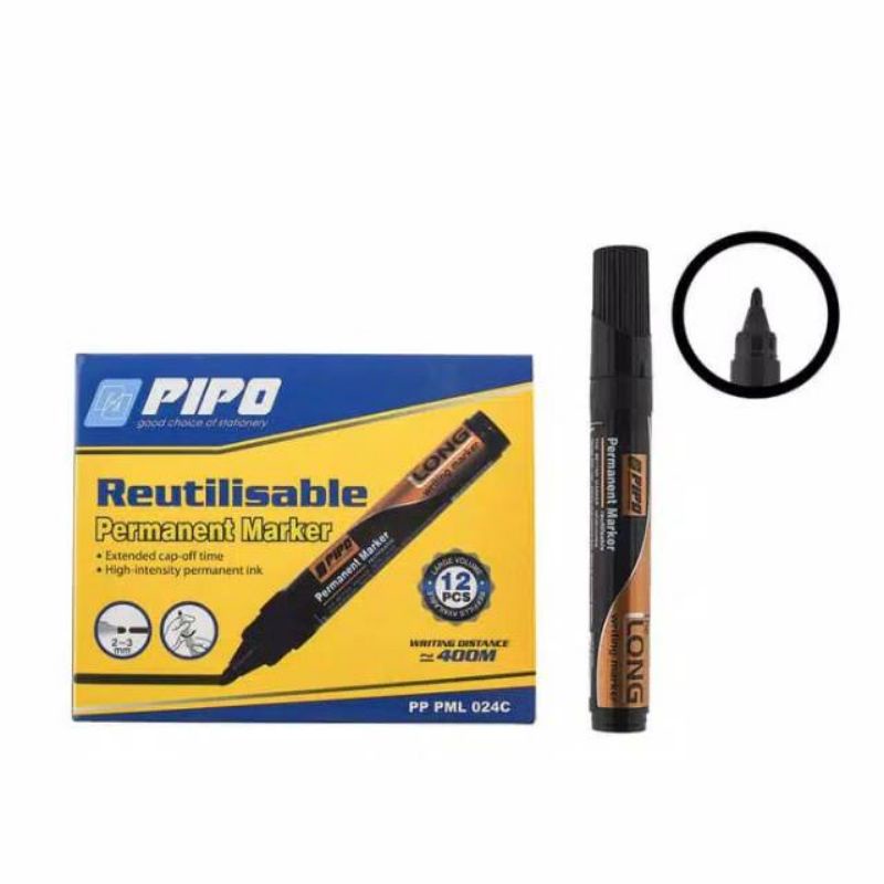 

Pipo permanent marker Hitam