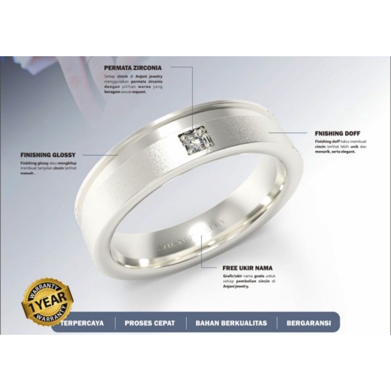 Cincin Pria Platinum