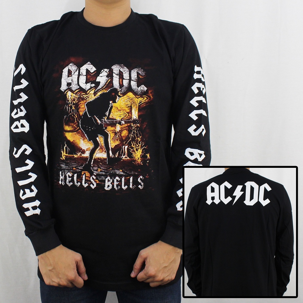 BAJU MUSIK ACDC LENGAN PANJANG 02 - BAJU LENGAN PANJANG ACDC - LONGSLEEVE PRIA MUSIK - LONGSLEEVE MUSIK - BAJU MUSIK LENGAN PANJANG - BURGERKILL - JASAD - JERUJI - IRON MAIDEN - BLACK SABATH - SERINGAI - JERUJI -  METALLICA