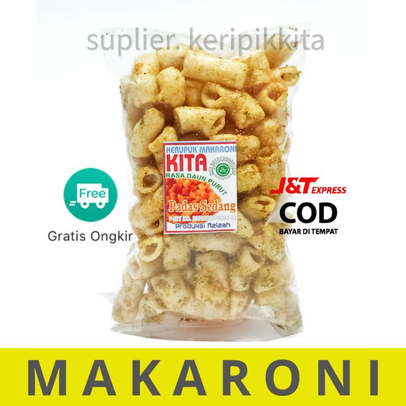 Cemilan kerupuk makaroni pedas kita - makanan ringan - sneck - jajanan - pedas - kita kemasan besar