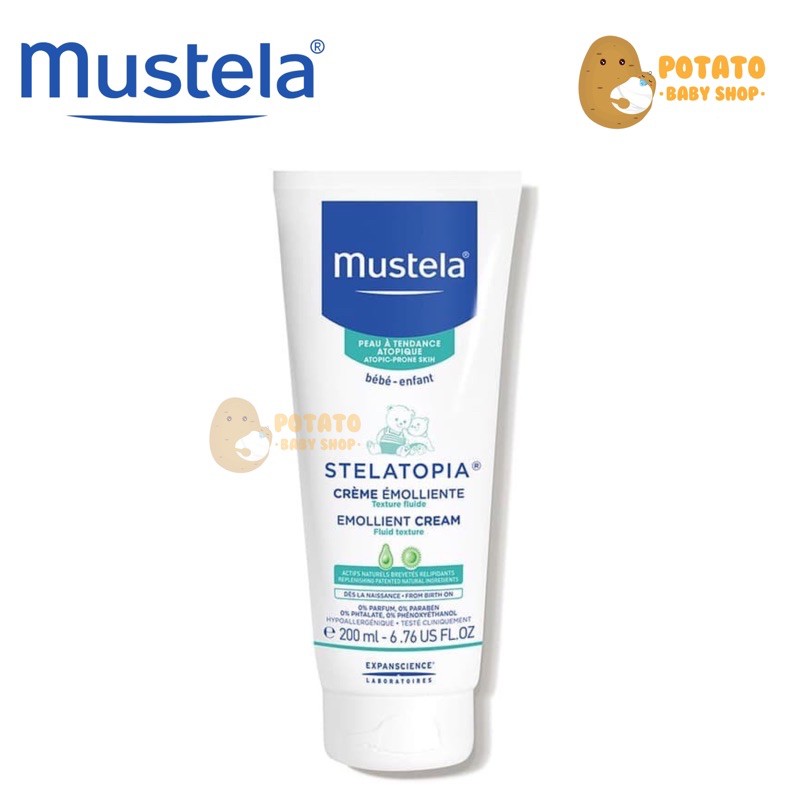 Mustela Stelatopia Emollient Cream 200ml / Lotion bayi