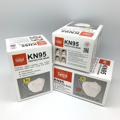 MASKER SENSI KN95 PROTECTIVE MASK 6PLY isi 20 pcs double filter SENSI ORIGINAL 6 PLY