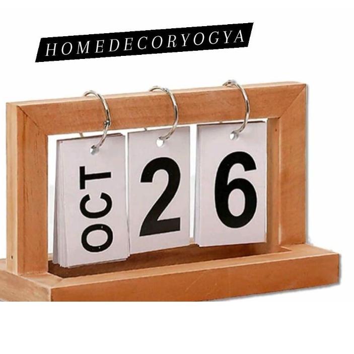 

Special - Kalender Meja Unik Cantik Shabby Kalender Kayu Hias ,,