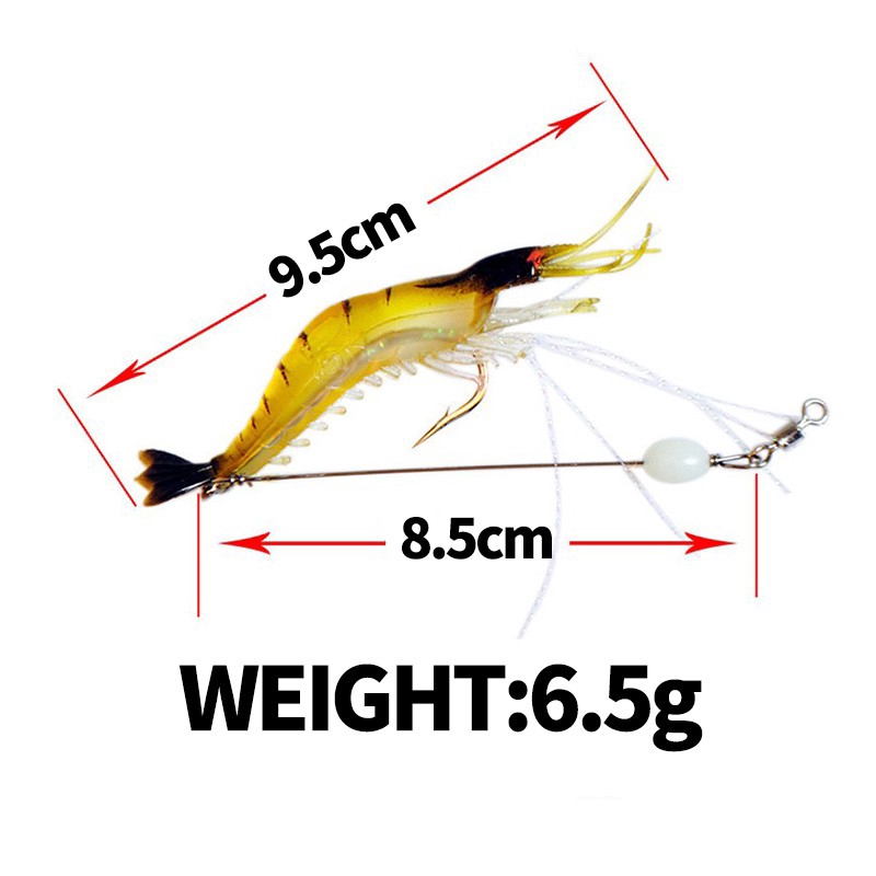 Mata Kail Udang Alat Pancing relix nusantara Umpan Mancing Umpan Mancing Umpan Ikan Alat Pancing Murah Soft Plastic Shrimp Lure Shrimp Luminous 5pcs/lot 9.5cm 6.5g Umpan Pancing Buatan Kail Pancing Umpan Udang Umpan Pancing Umpan Pancing Udang