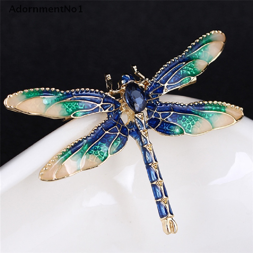 [AdornmentNo1] Charm Rhinestone Enamel Dragonfly Animal Brooch Pin Women Gift Jewelry [new]