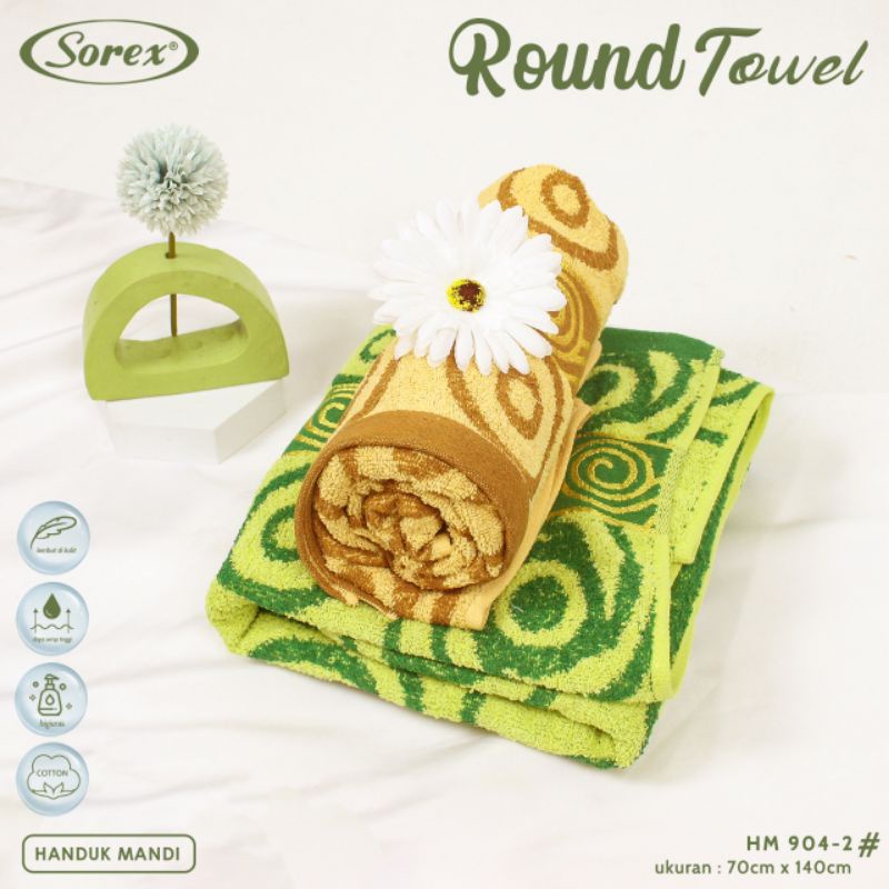 Sorex  Towel HM 904 Handuk Mandi Dewasa Cotton berkualitas Lembut Daya Serap Tinggi HM 904