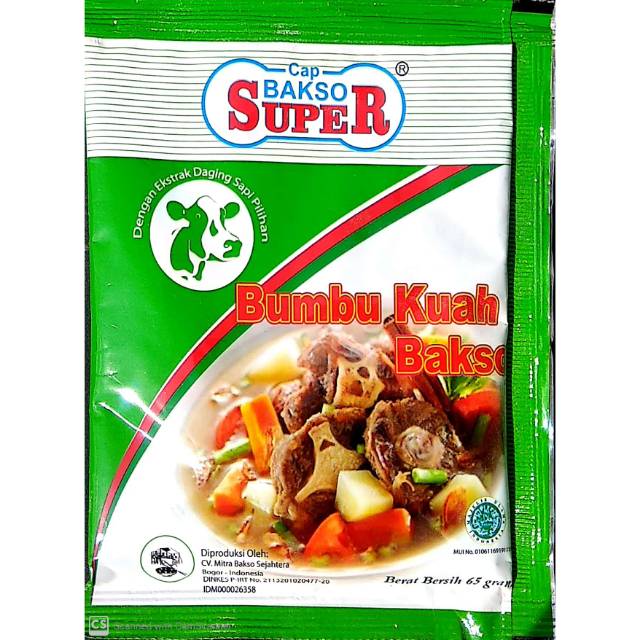 

BUMBU KUAH BAKSO KALDU SAPI 65 gr BEEF POWDER CAP BAKSO SUPER HALAL MURAH GROSIR 100% ASLI ORIGINAL