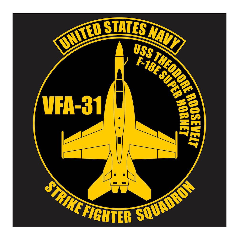 US Navy F-18E Super Hornet VFA-31 Cutting Sticker