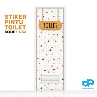  Stiker  Pintu  Kamar  Mandi  Toilet Scandinavian T S Shopee  