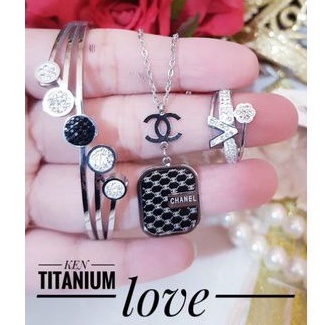 Titanium set perhiasan wanita t322