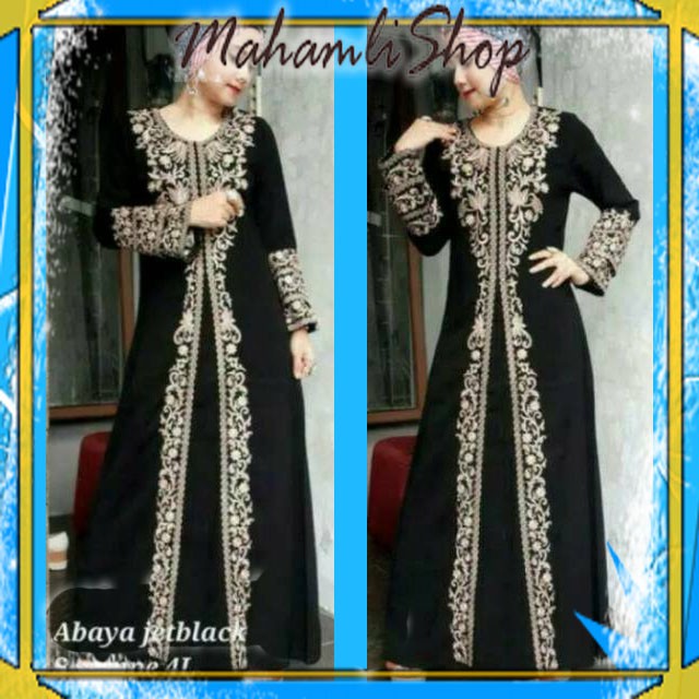 ABY 151 ABAYA BUSUI ABAYA BORDIR 212 COUPLE FREE PASMINA GAMIS JUBAH SYARI