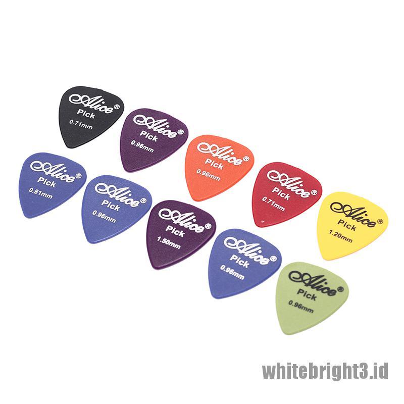 30pcs / set pick plectrum Gitar Akustik Elektrik Warna Putih