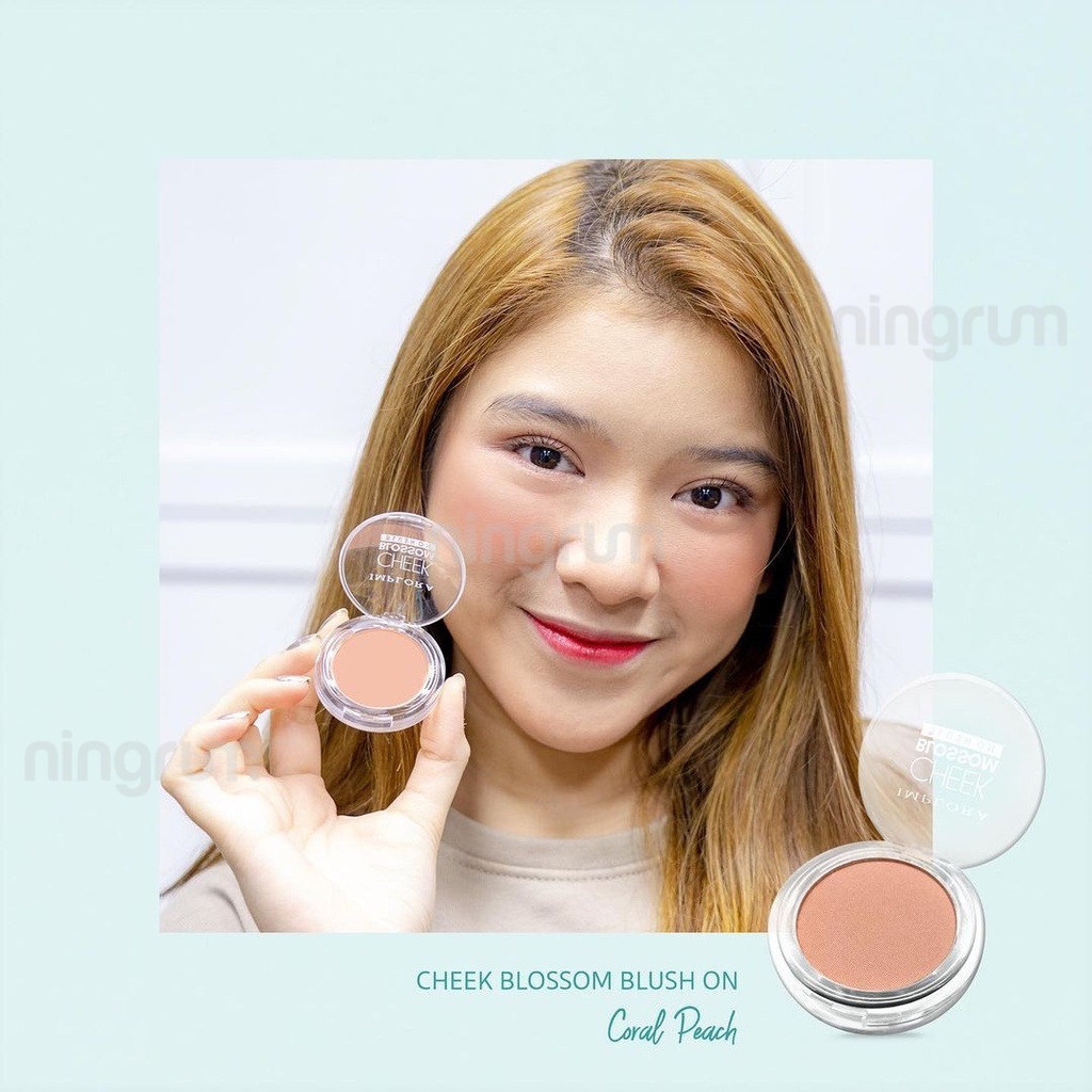 Ningrum - Implora Cheek Blossom Blush On ready 4 varian | implora blush on 100% Original | Perona Wajah Blushon Padat - 5101