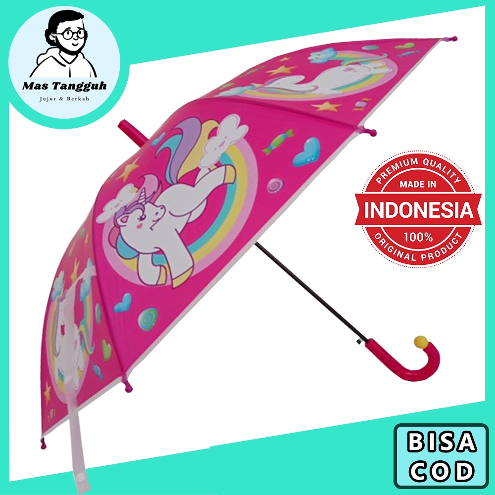 Payung Tongkat Anak Lucu Unicorn Kuda Poni My Little Pony Tabasa Gift Hadiah TERBARU Bergaransi