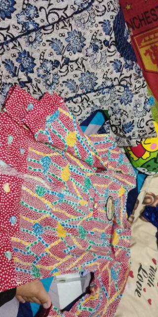 Kardigan Bolero Batik Kerja Wanita Warna Cerah