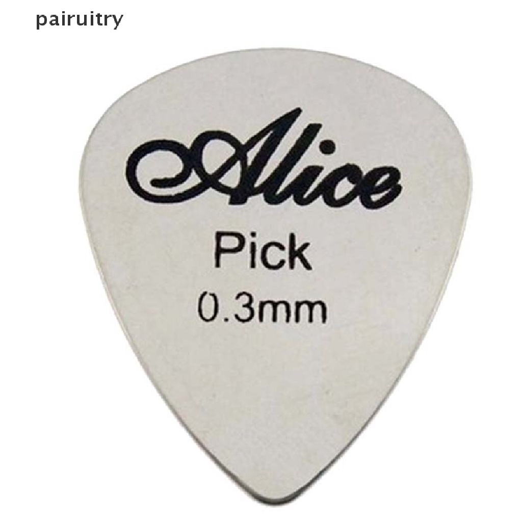 Prt Pick Gitar Bass Ukulele Bahan Metal Tipis 0.3mm Untuk Pemula  Pick Gitar Bass Ukulele Profesional Tipis 0.3mm Bahan Logam Tahan Lama Warna Perak