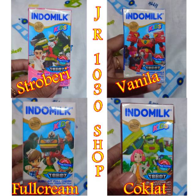 Susu Indomilk Kids Susu Uht 115 ml isi 40 (Vanila,Coklat ...