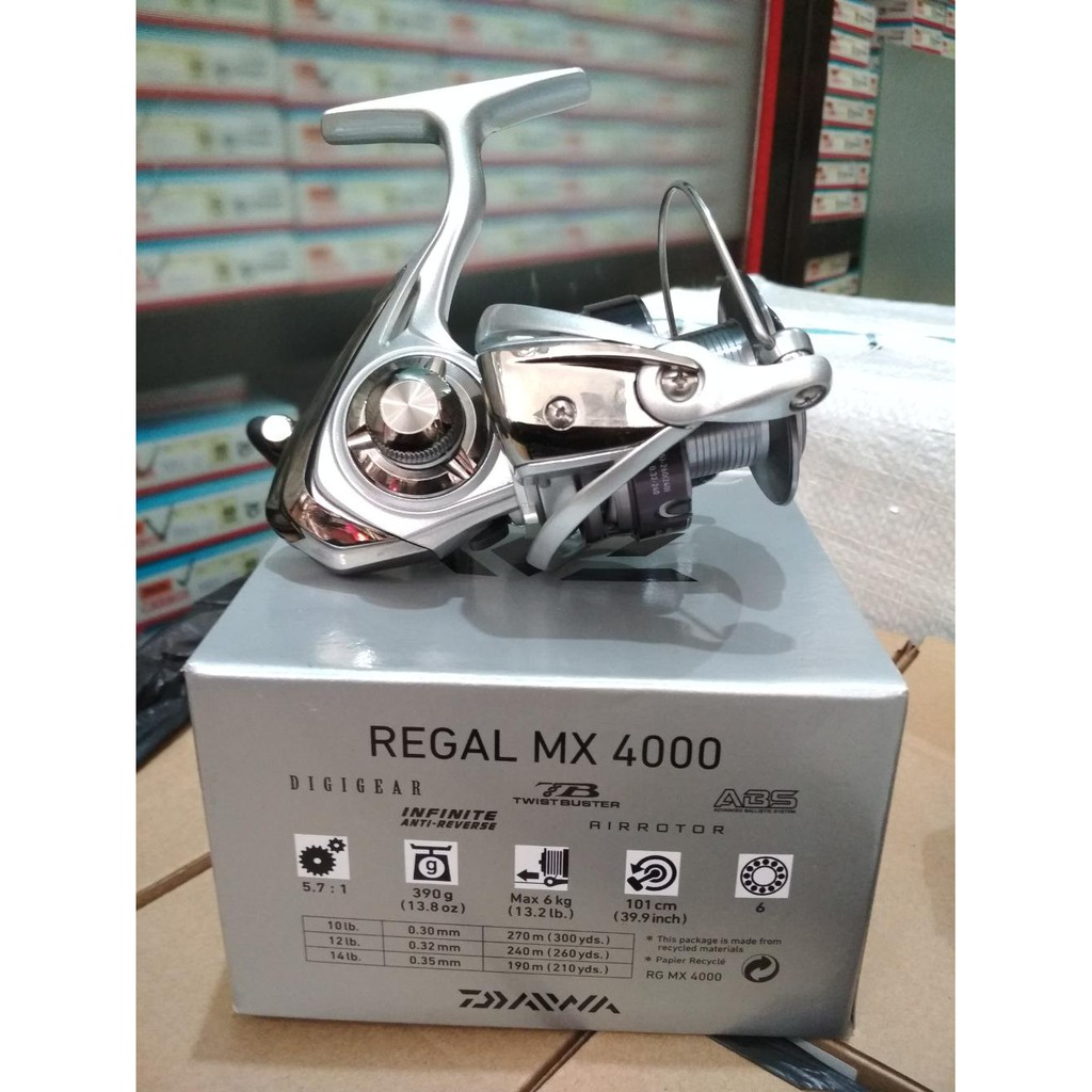 Reel Pancing Spinning Daiwa Regal MX 4000 6kg Omah Pancing Shop