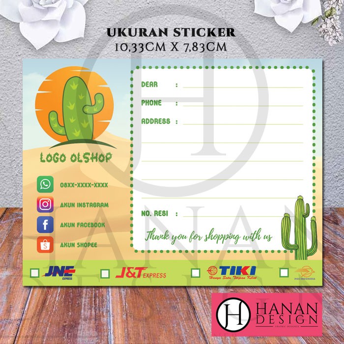 

Stiker Alamat Pengiriman Online Shop Termurah Motif Kaktus Cactus