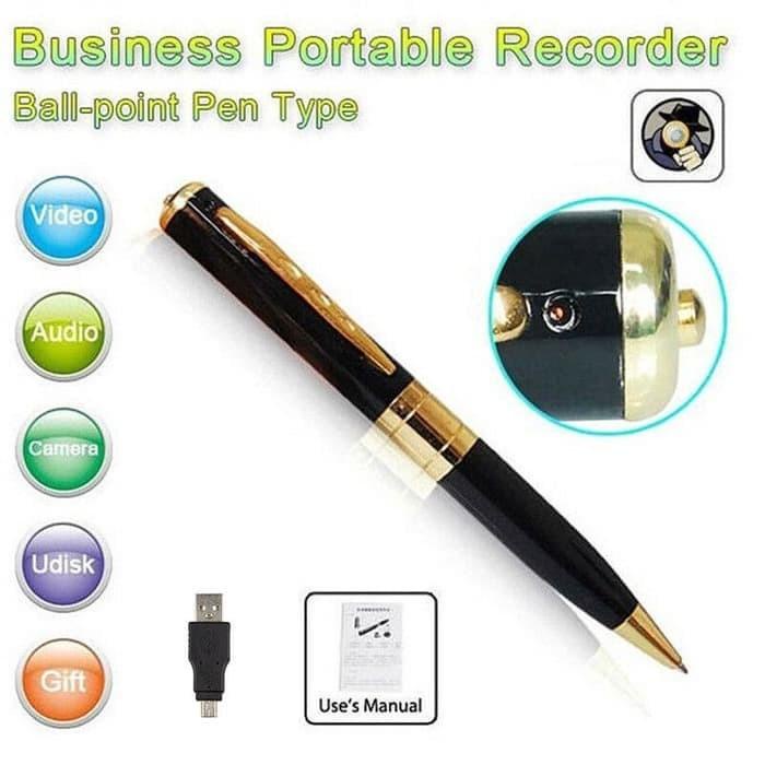 Perekam Suara Bentuk Pena Digital 10 Jam 192kbps voice recorder spy