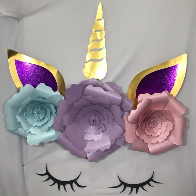 

DIY paper flower/ dekorasi bunga kertas/ bunga dan tanduk unicorn