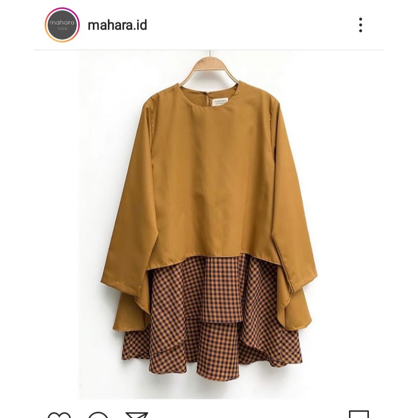 ILONA BLOUSE MUSTARD BY MAHARA.ID