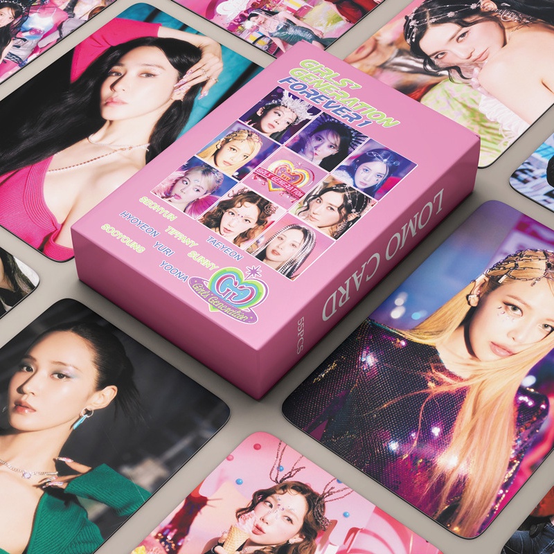 55pcs / Kotak Kartu Foto LOMO Girls' Generation 2022 FOREVER 1 Album