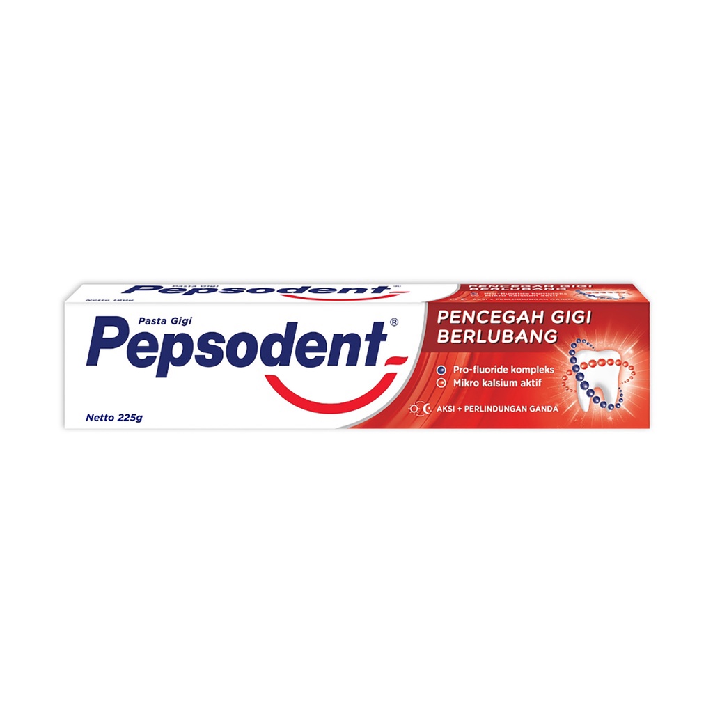 Bisa COD Pepsodent Pasta Gigi Pencegah Gigi Berlubang Toothpaste Odol 225gr