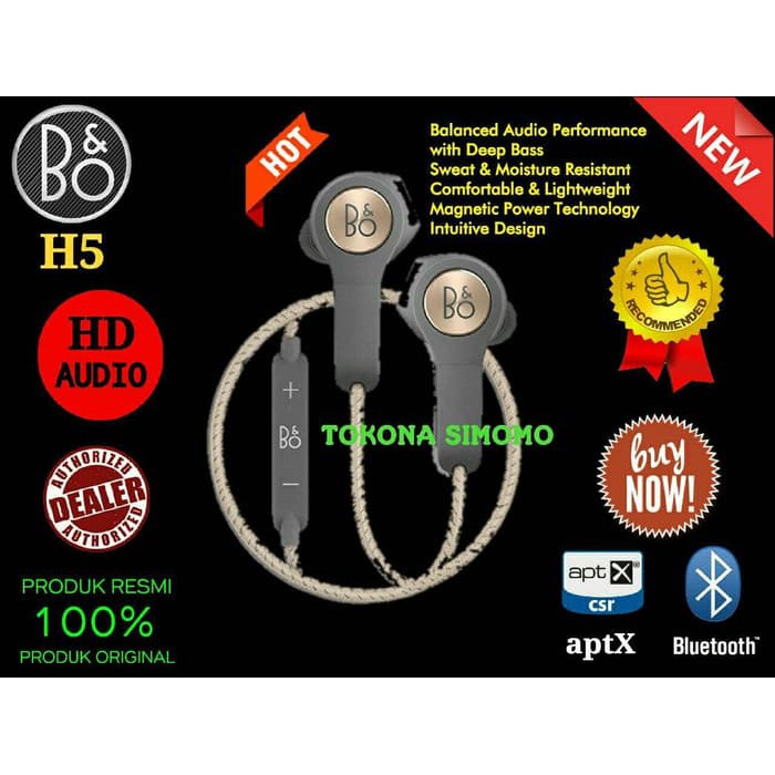 PROMO BANG & OLUFSEN BEOPLAY H5 / B&O H5 Bluetooth Earphones Original MURAH
