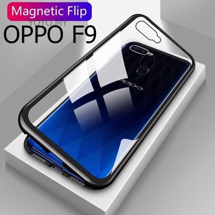 Oppo F7 Luxury Magnetic Case Black Cover