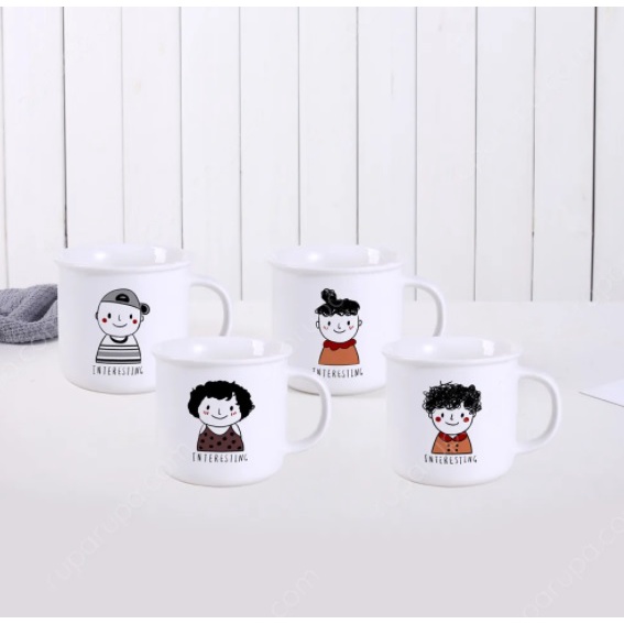 MUG SET ISI 4 PCS - FAMILY MATE