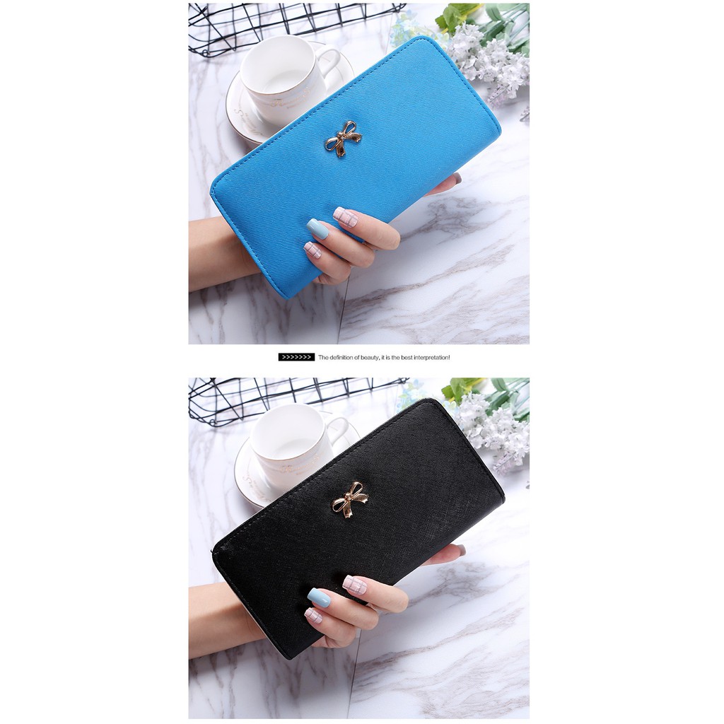 Dompet Wanita Impor Panjang PITA Matte Womens Korean Style Batam Long Walet