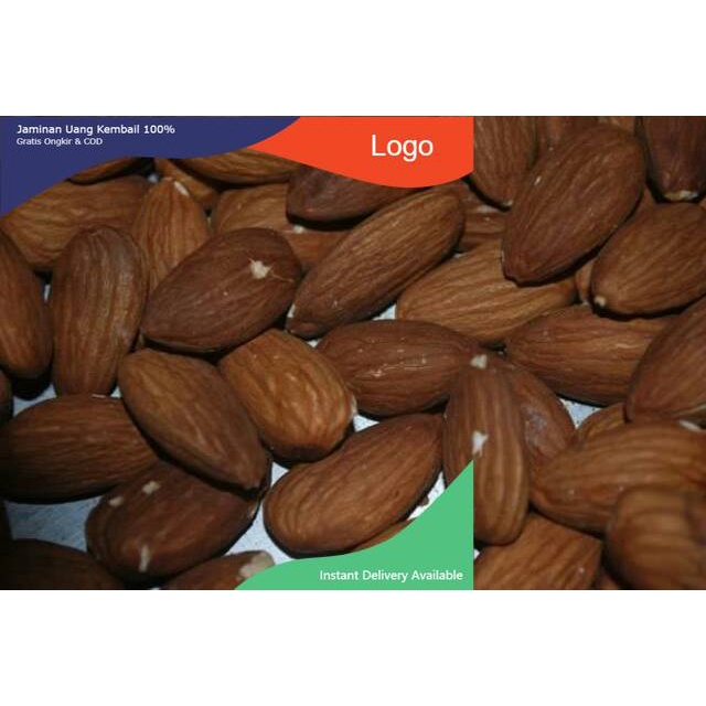 

Makanan Ringan Snacks 250gram Almond Kupas Panggang - Creamy Milk USA - Roastedjo Terima kasih