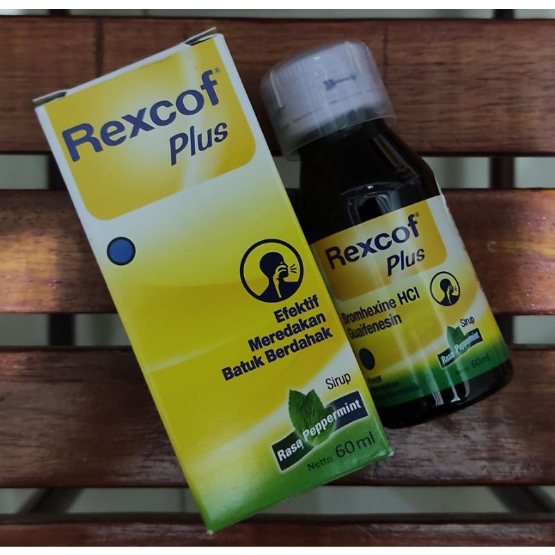 Rexcof Plus Peppermint 60 ML / Obat Batuk Berdahak / Pengencer Dahak