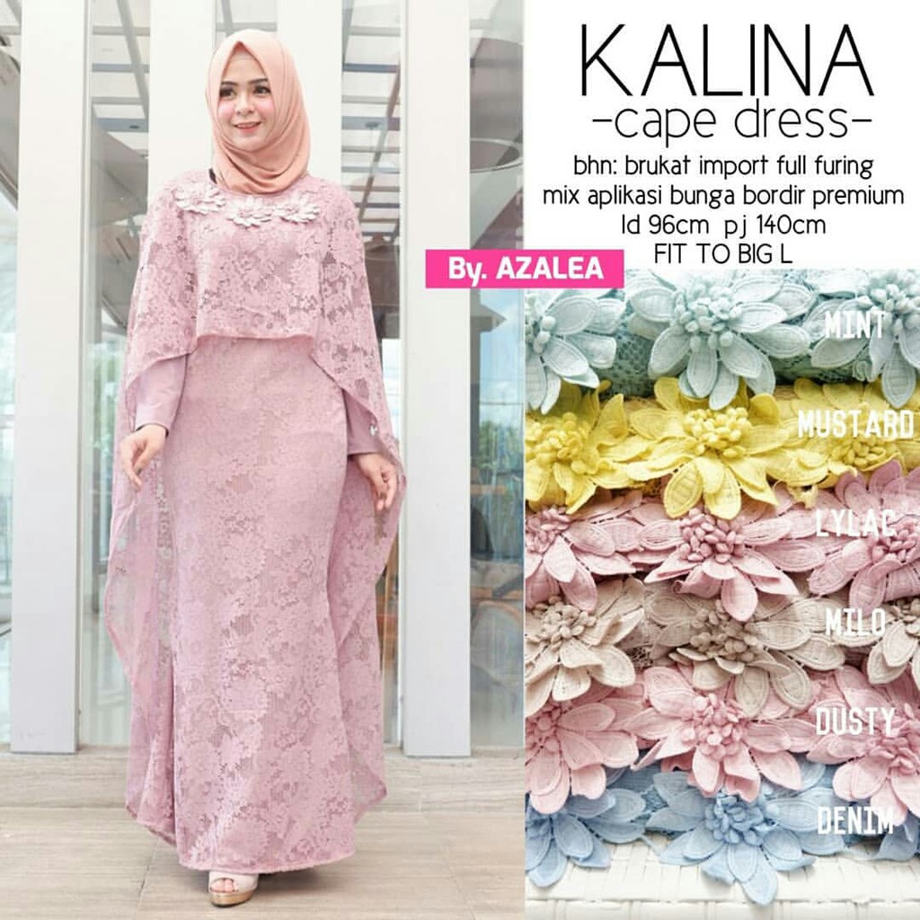 OBRAL SALE KALINA DRESS ORI BY SHAKIRA/ BAJU PESTA