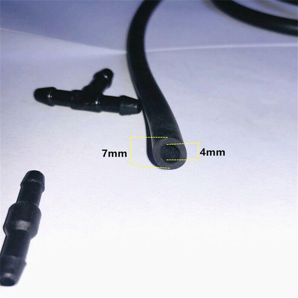 Suyo Wiper Washer Aksesoris Mobil Pipa Semprot Selang Pipa Kaca Depan Karet Hitam