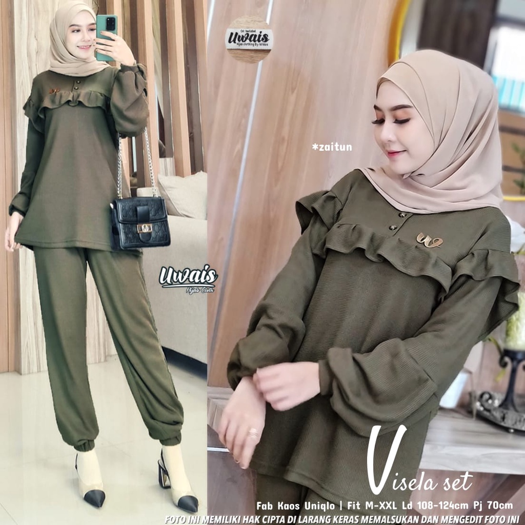 Visela Set by Uwais - Set Tunik dan Celana