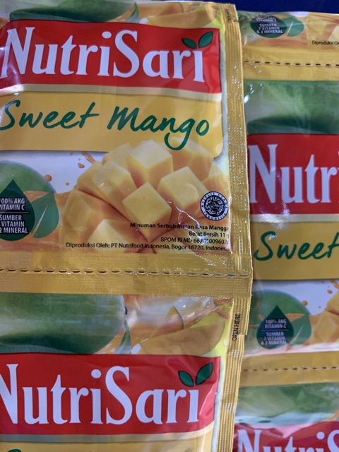 Nutrisari Sweet Mango Mangga 11gr renceng isi 10 sachet x 11 gram