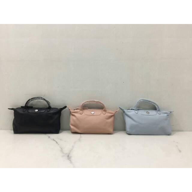 LC totebag kecil Le Pliage Cuir Mini Tote tas original authentic asli