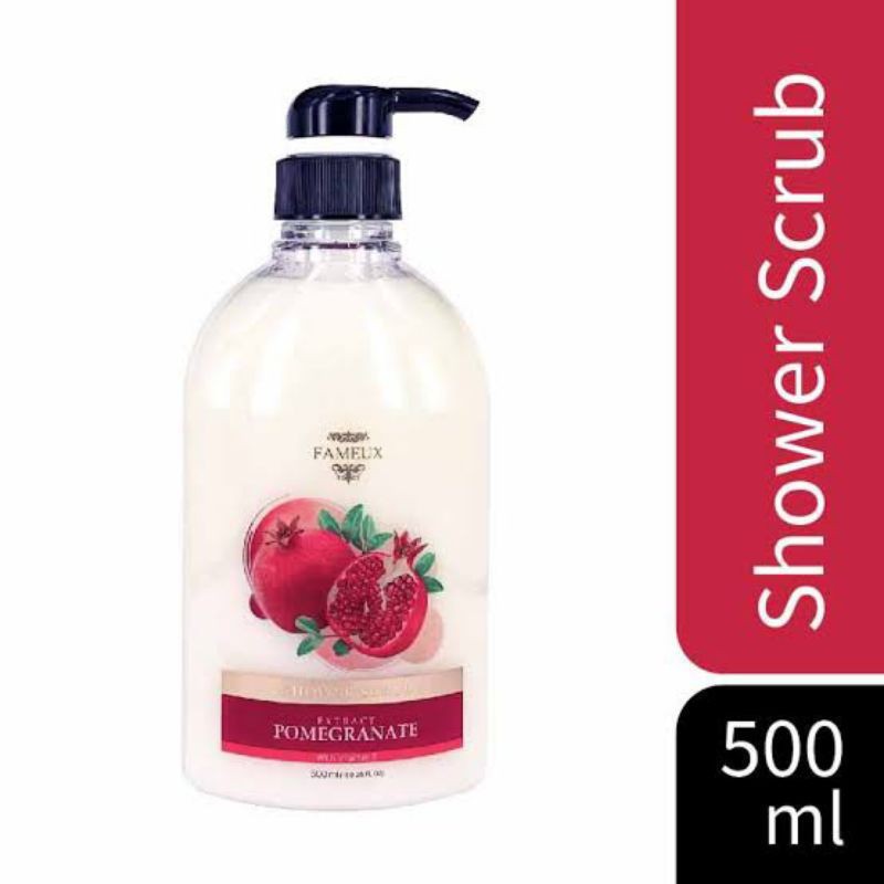 Fameux Pomegranate Shower Scrub 500ml