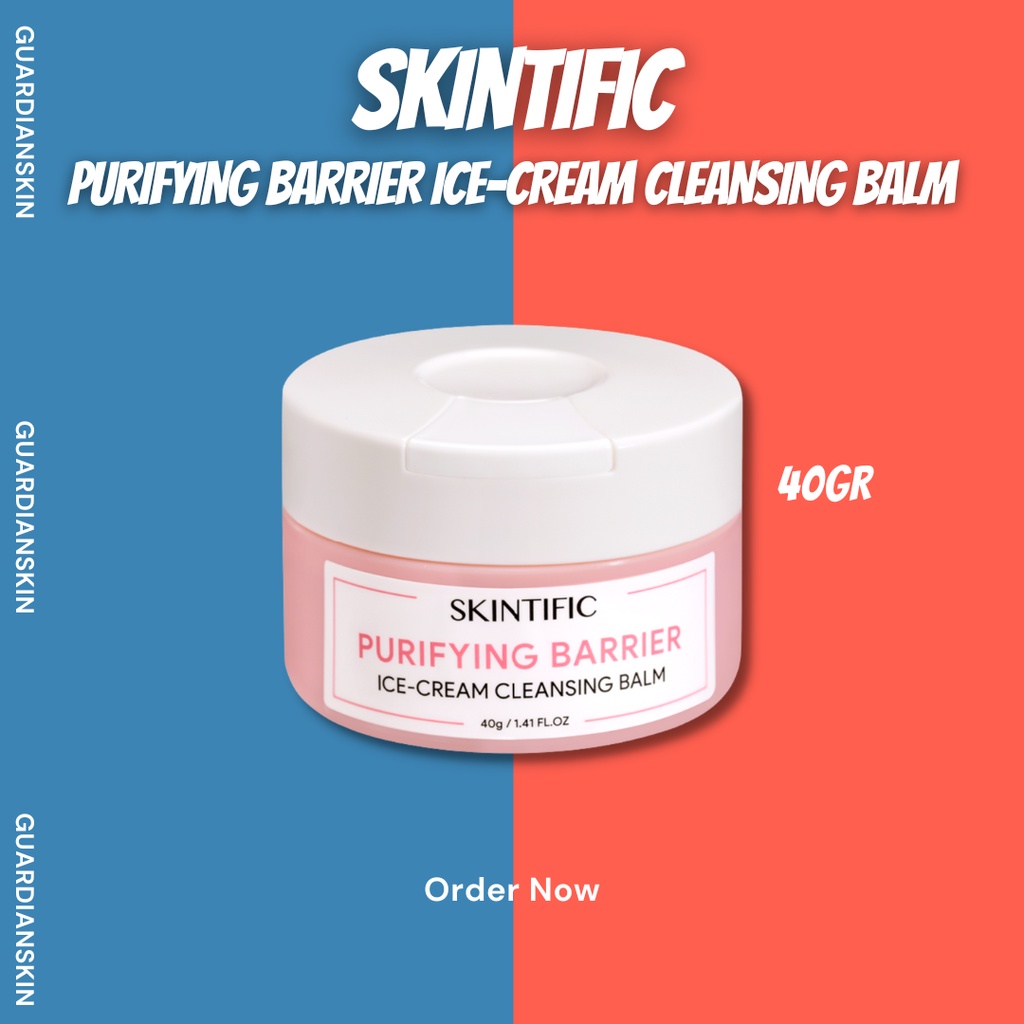 SKINTIFIC Cleansing Balm Make Up Remover 40g Purifying Barrier Ice Cream Pembersih Makeup (BPOM)