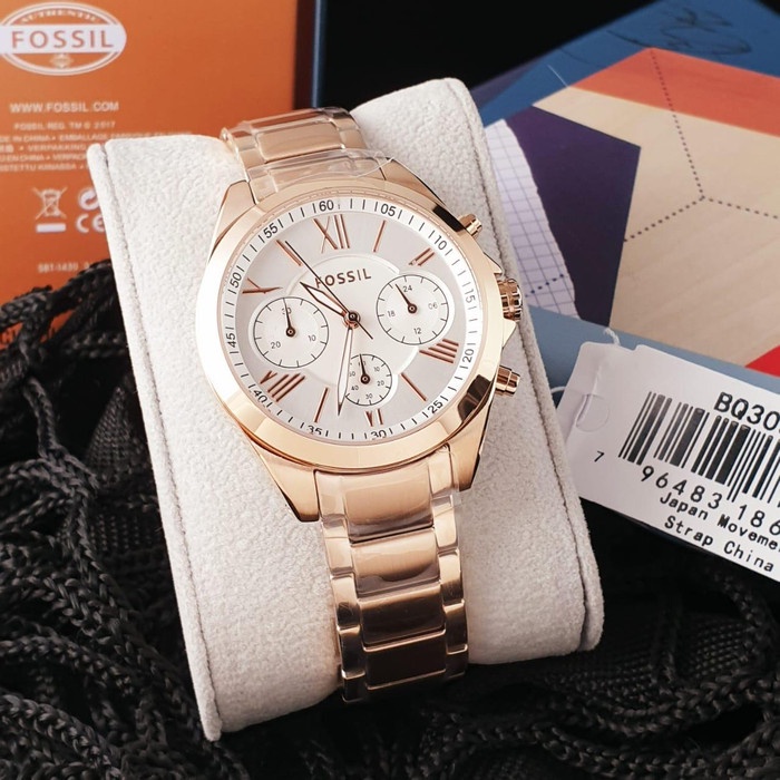 READY JAM TANGAN WANITA FOSSIL BQ3036 FOSIL BQ 3036 ORIGINAL TERLARIS