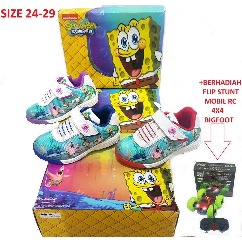  Sepatu  Ardiles  Kids SpongeBob Square Pants BERHADIAH  FLIP 