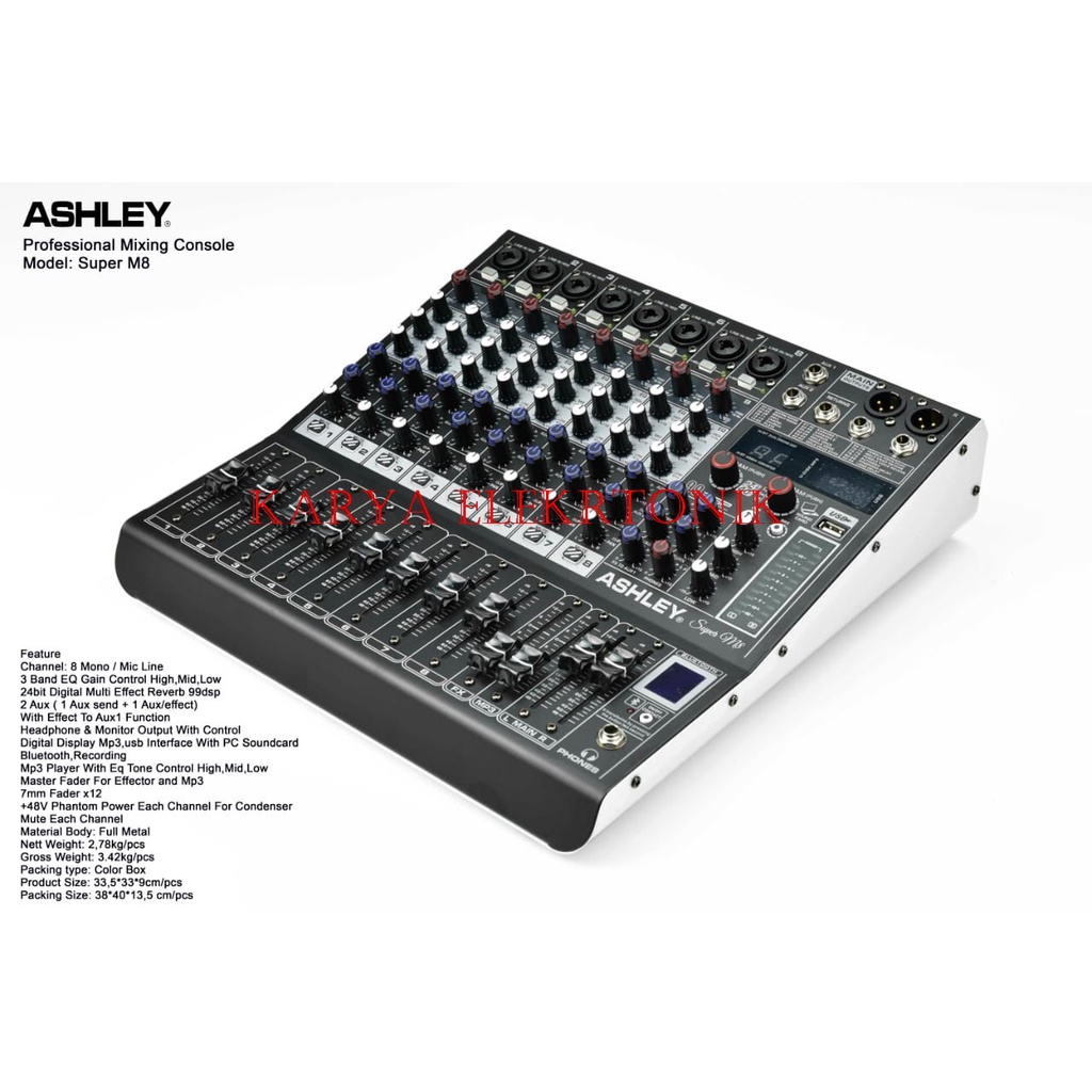 MIXER ASHLEY SUPER M8 ASHLEY SUPER M 8 ASHLEY ORIGINAL SUPER M8