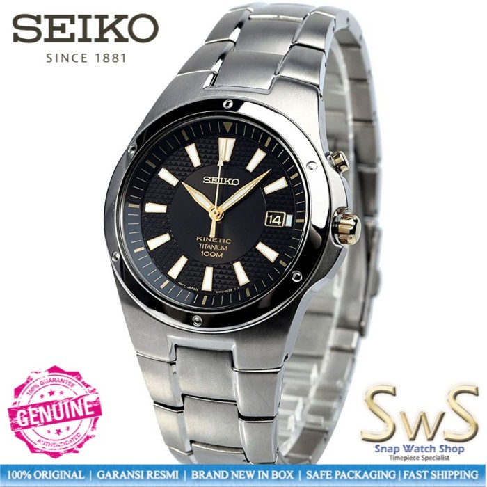 SEIKO Kinetic SKA399 SKA399P1 Titanium Original Jam Tangan Pria Automatic Garansi Resmi