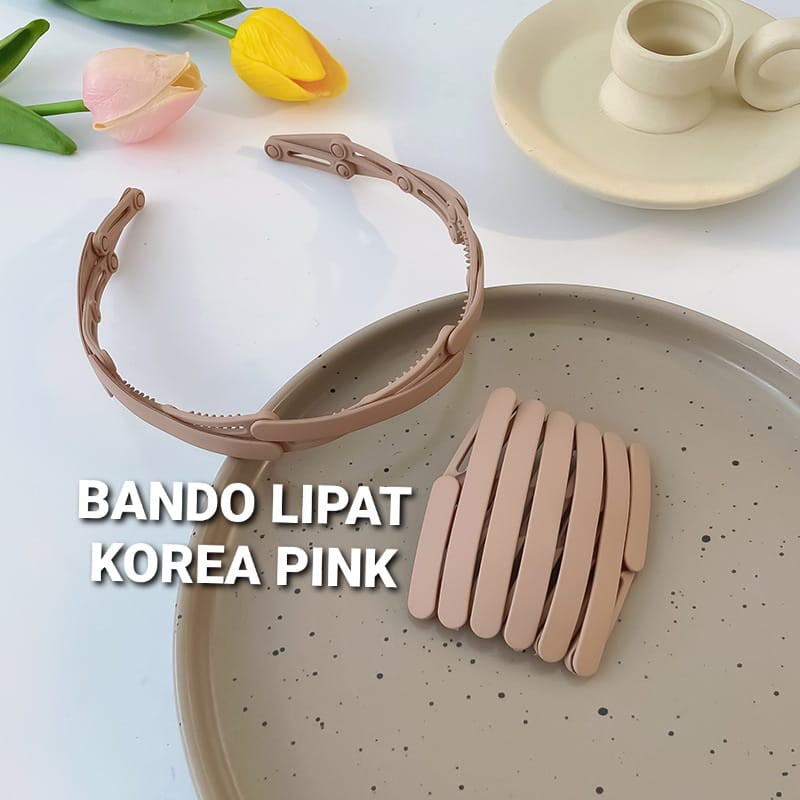 BANDO LIPAT FOLDED KOREA AKSESORIS RAMBUT ANAK PRIA WANITA BANDANA CUCI MUKA SIMPLE BASIC