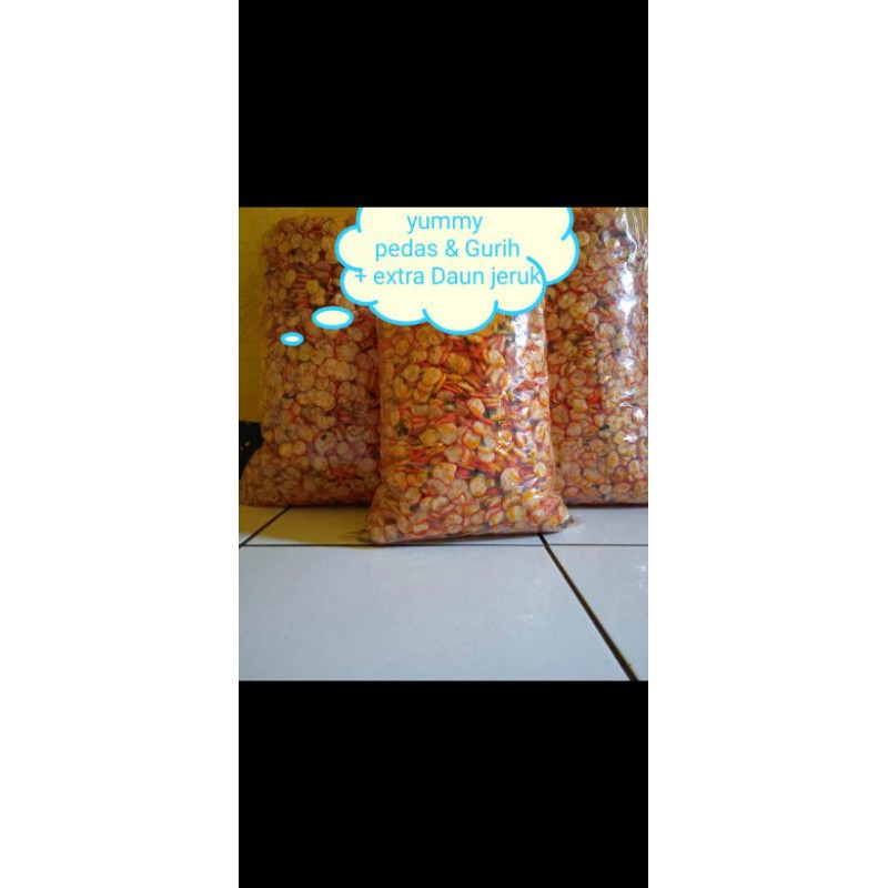 

kerupuk seblak Daun jeruk