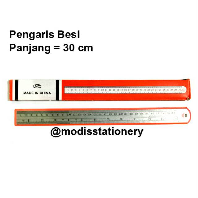 

Pengaris besi 30 cm